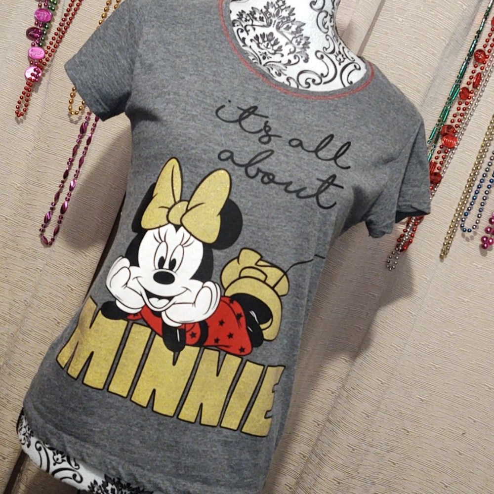 "It's All About Minnie" Graphic Baby Tee Sm